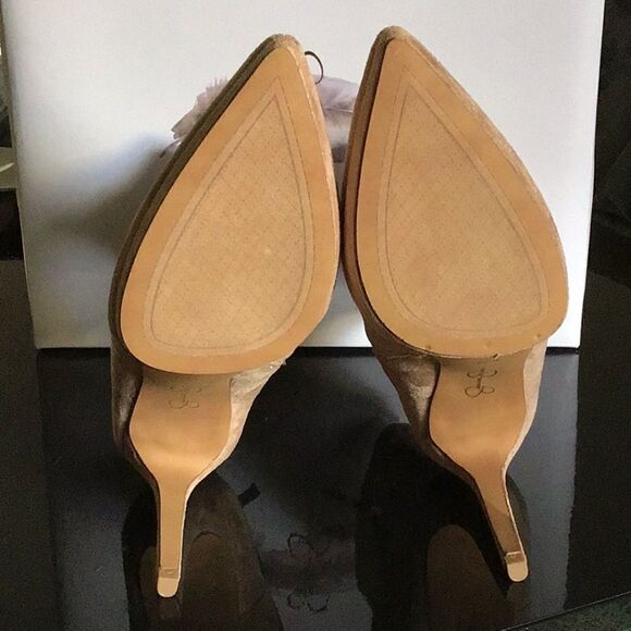 NEW Jessica Simpson pointed toe booties beige 9 - Picture 4 of 7